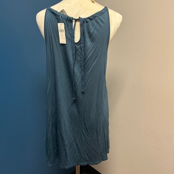 One September Anthropologie Blue Halter Tank Top - Picture 2 of 3